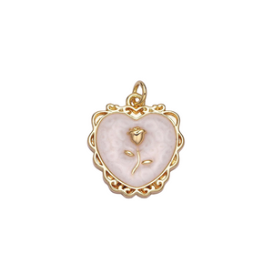 Heart & Rose Charm – Masea Kirksey Collective