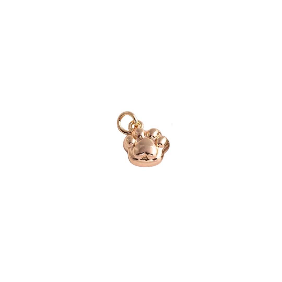 Puffy Paw Print Charm