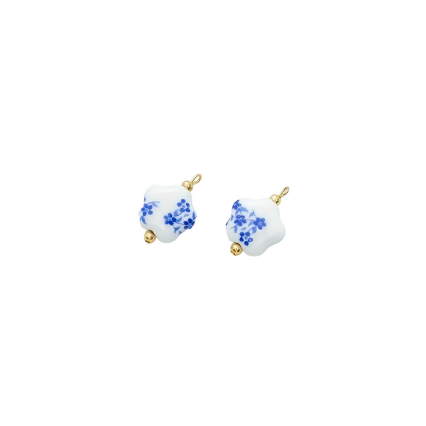 Ceramic Floral Chinoiserie Charms