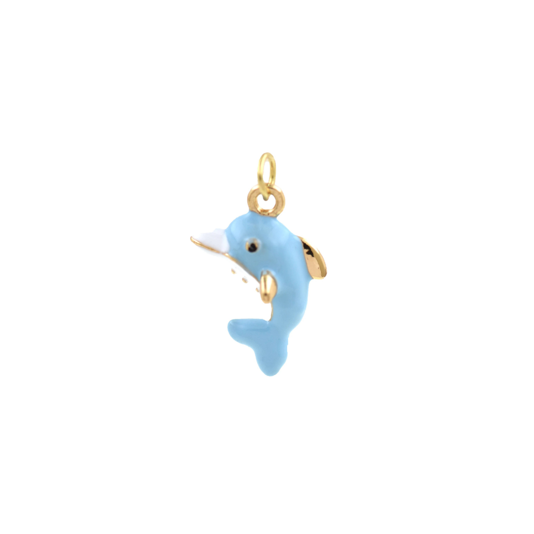 Blue Dolphin Charm