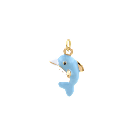 Blue Dolphin Charm