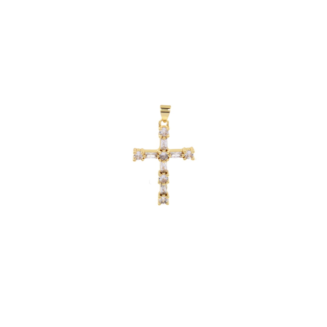 Baguette Cross Charm