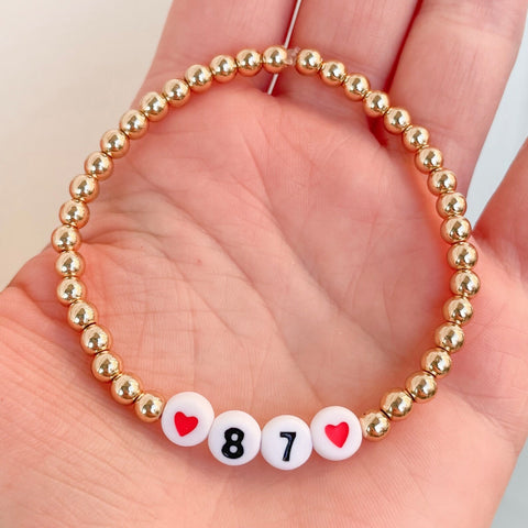 Taylor Swift Travis Kelce #87 Friendship Bracelet | Karma is the Guy on the Chiefs | KC Chiefs