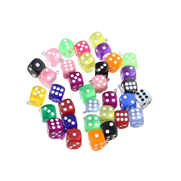 Colored Dice Charms