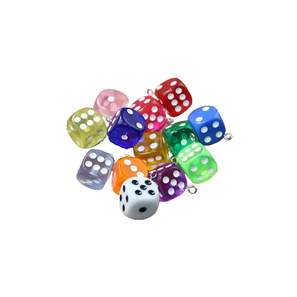 Colored Dice Charms