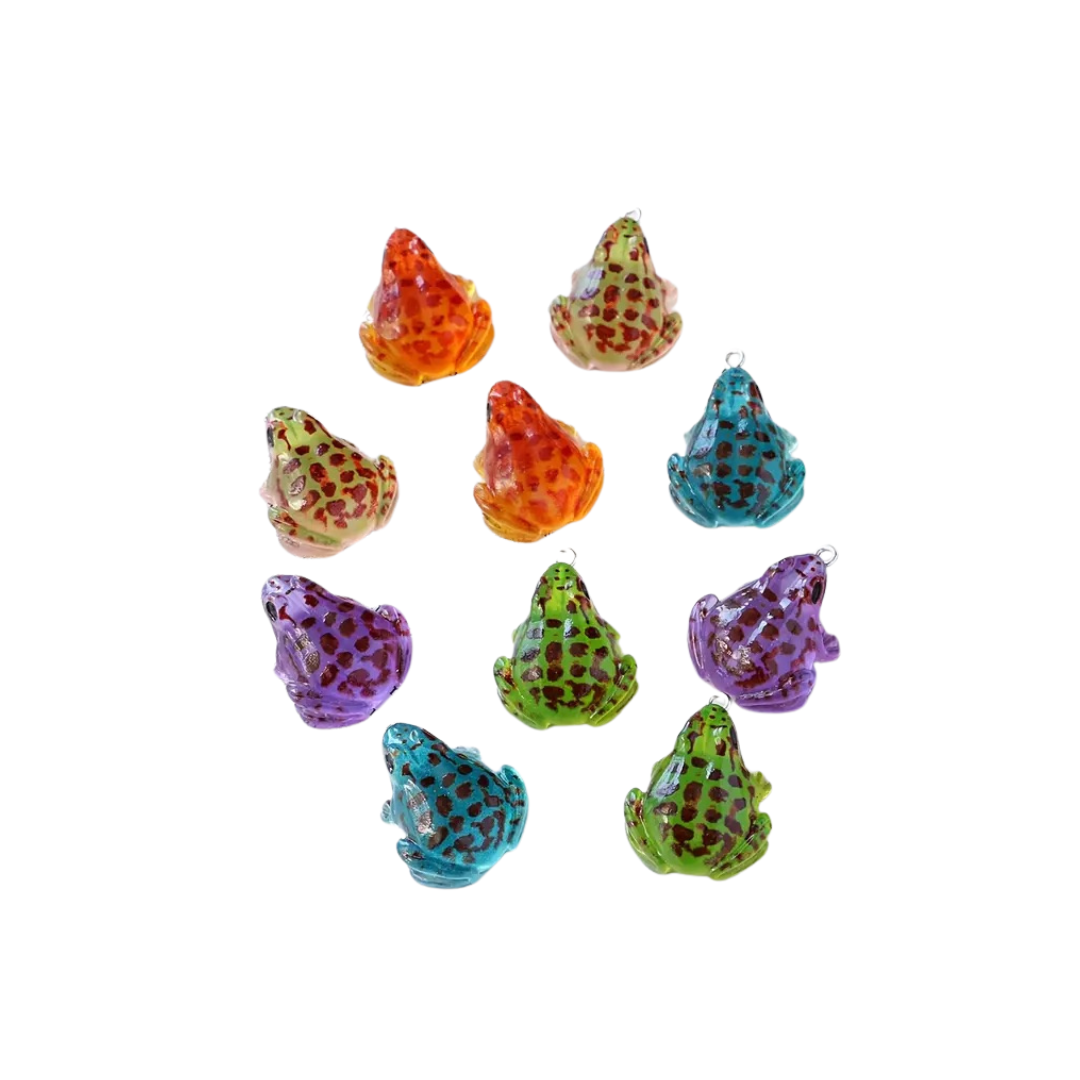 Colored Frog Charms