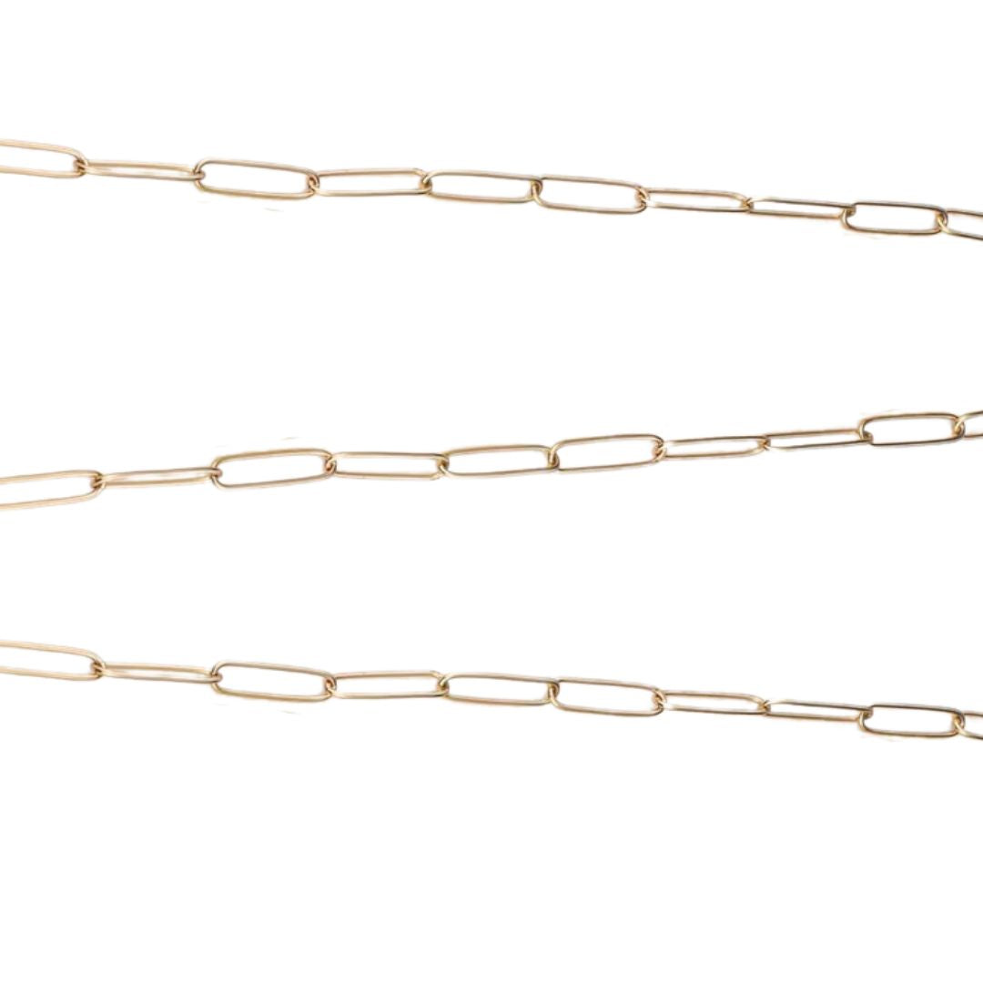 Charm Necklace Large Oval Chain