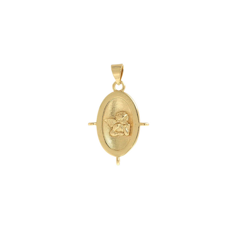 Cherub Angel Coin Charm