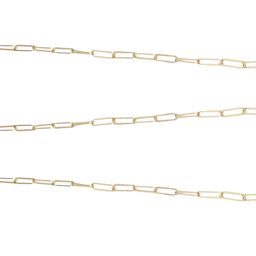 Charm Necklace Small Oval Chain