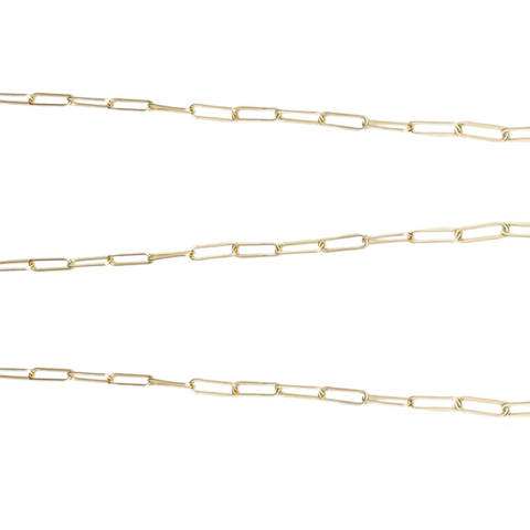 Charm Necklace Small Oval Chain