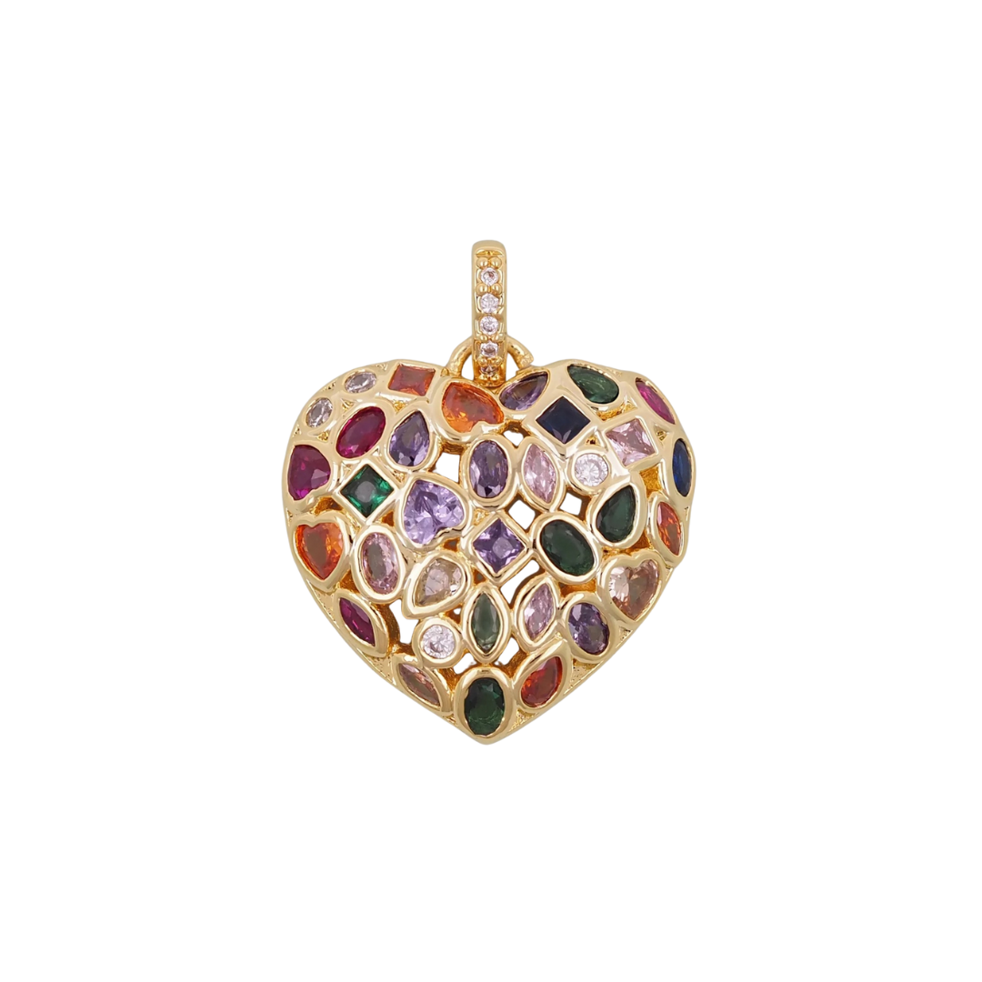 Colorful Heart Charm