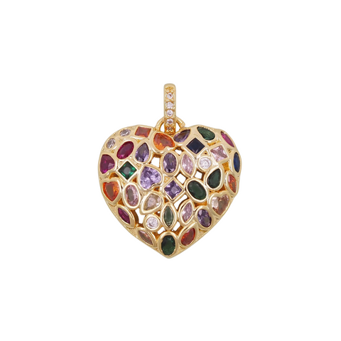Colorful Heart Charm