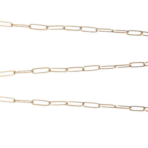 Charm Necklace Large Oval Chain