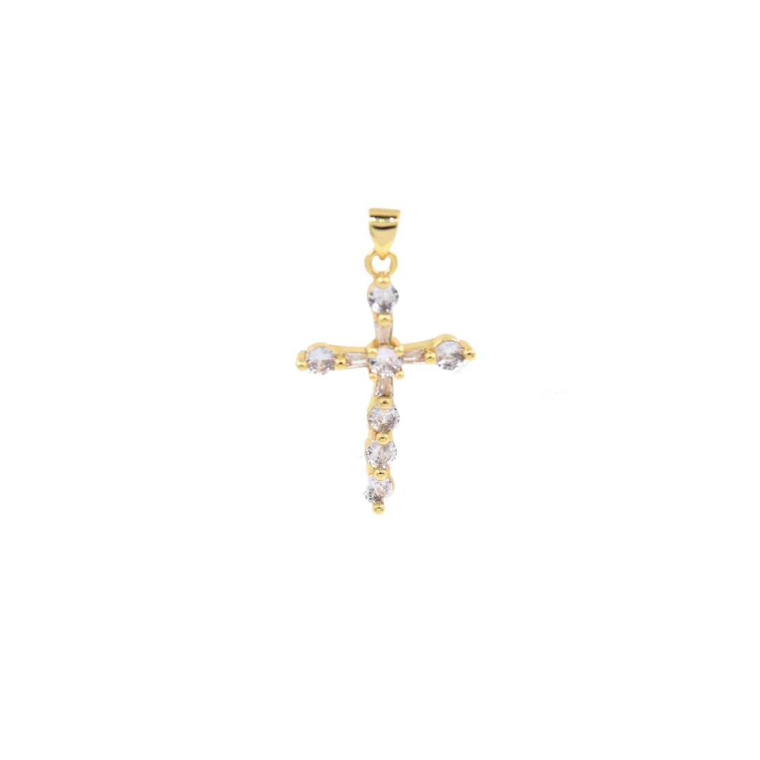 Jeweled Cross Charm