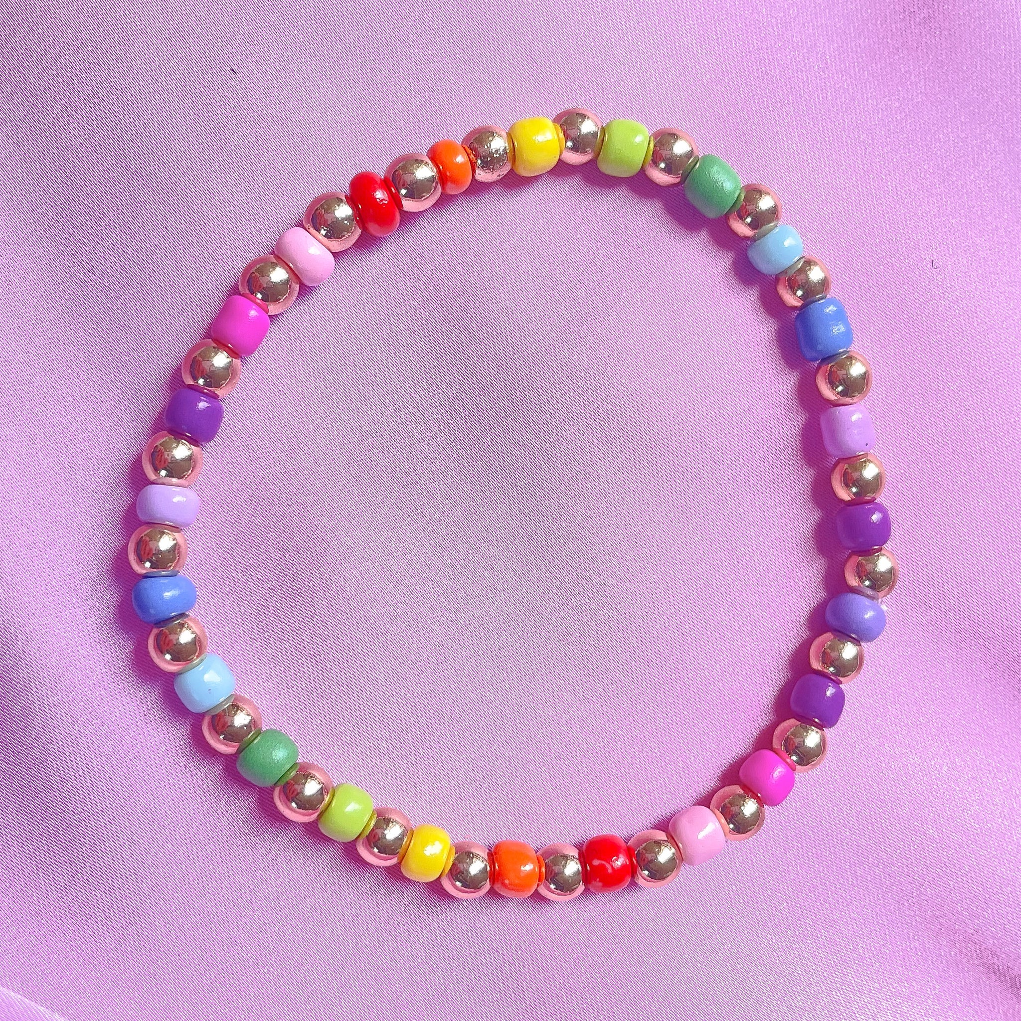 Rainbow Beaded Bracelet