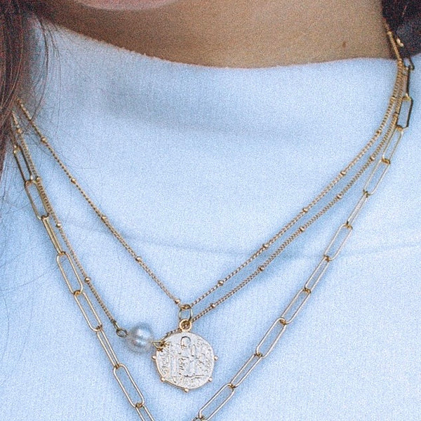 Chaney Mirabella Coin Necklace