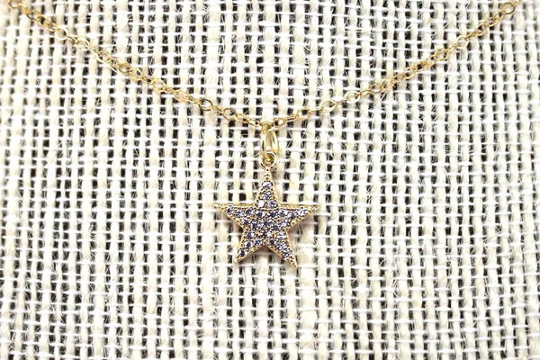 Dainty Crystal Star Necklace