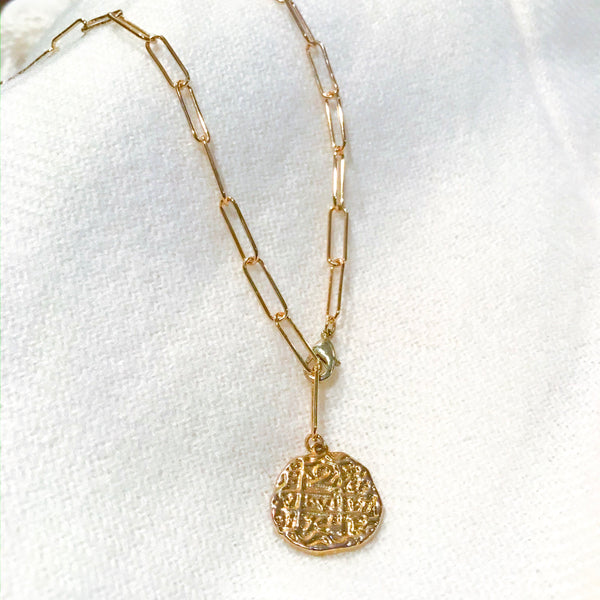 Cassandra Giselle Coin Necklace
