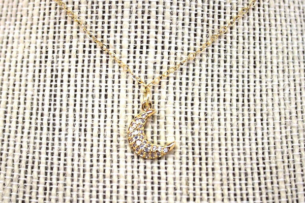 Dainty Crescent Moon Necklace