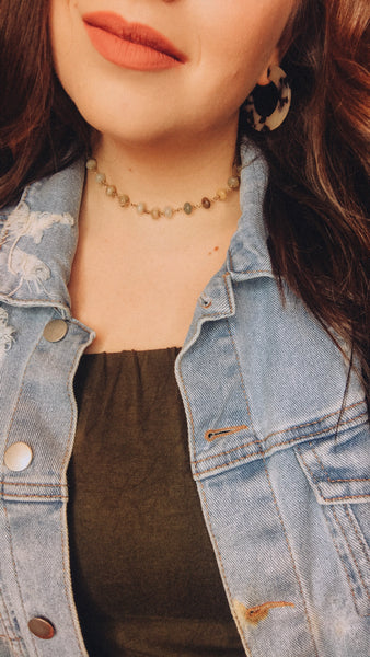 Yvette Emmeline Amazonite Necklace