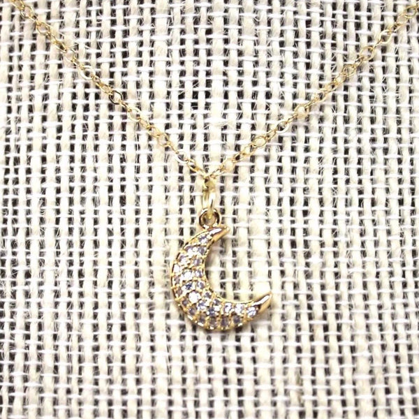 Dainty Crescent Moon Necklace