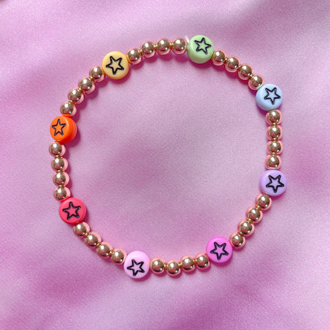 Star Gold Beaded Bracelet